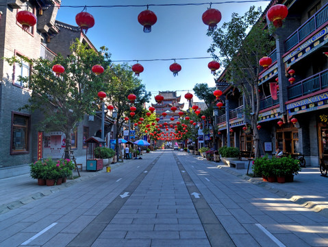 福建平潭海坛古城 成功大道