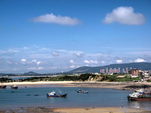 福建平潭 海港村 渔港全景