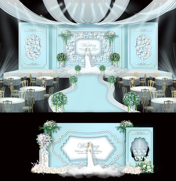 蒂芙尼婚禮 藍(lán)色婚禮 浪漫婚禮
