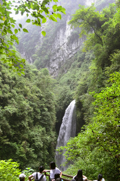 武隆龙水峡地缝 银河飞瀑