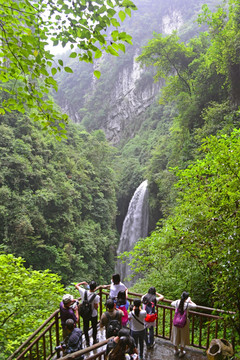 武隆龙水峡地缝 银河飞瀑