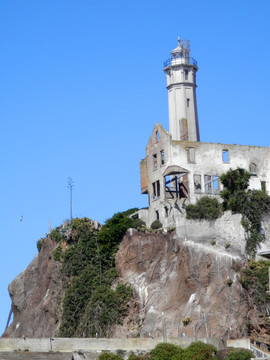 旧金山湾恶魔岛灯塔