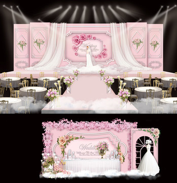 粉色婚禮 韓式婚禮 唯美婚禮
