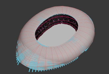 天津体育场3D模型