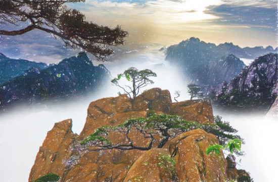 山水抽象畫