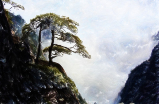 山水抽象畫