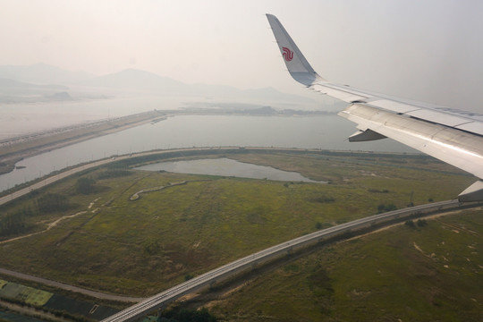 飞临韩国 飞临仁川机场