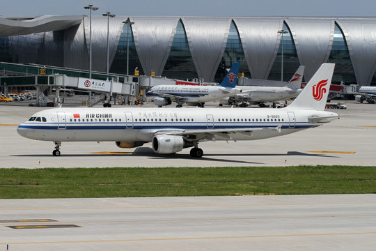 中国国际航空 飞机 航班 滑行