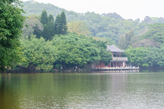 圓明新園湖景