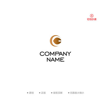 C字母圓形logo
