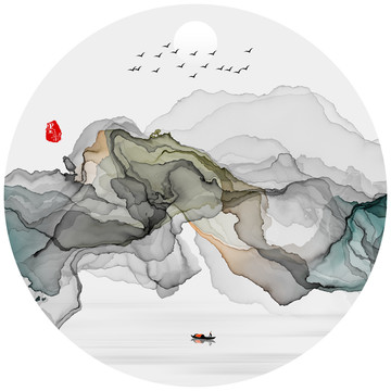 抽象水墨畫(huà)
