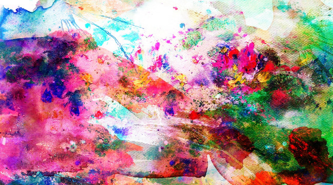 抽象油畫