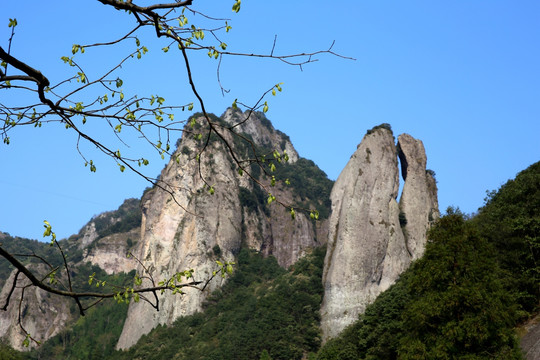 雁荡山大龙湫剪刀峰