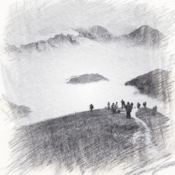 高山素描
