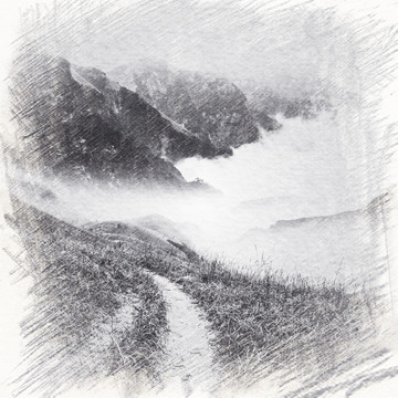高山素描