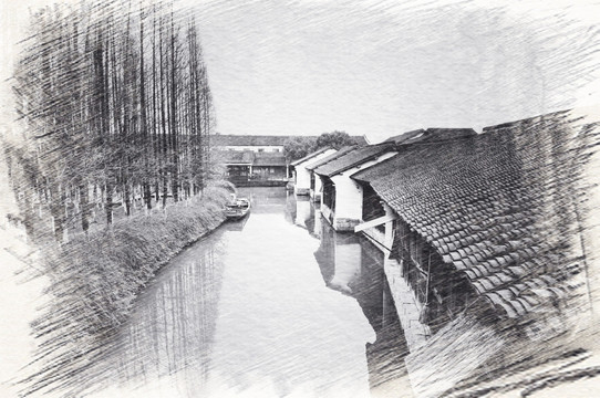 江南古鎮(zhèn)素描