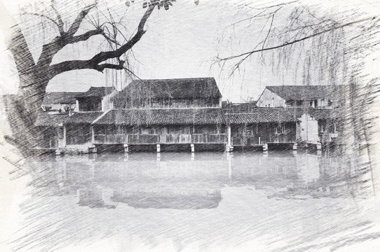 江南古鎮(zhèn)素描