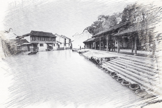 江南古鎮(zhèn)素描