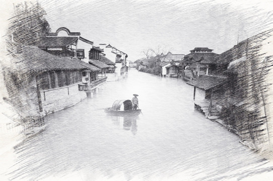 江南古鎮(zhèn)素描