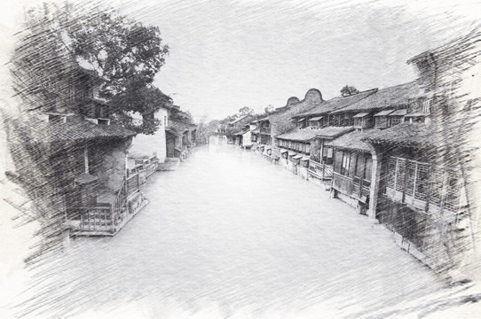 江南古鎮(zhèn)素描