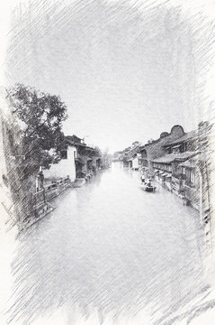 江南古鎮(zhèn)素描