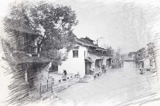 江南古鎮(zhèn)素描