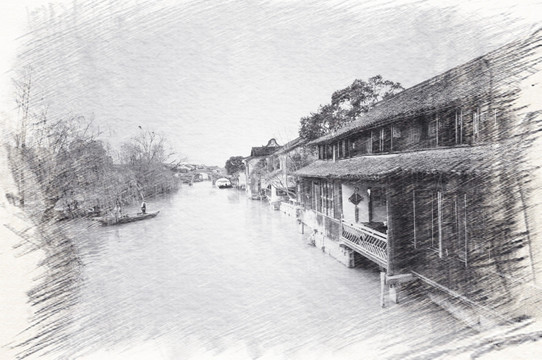 江南古鎮(zhèn)素描