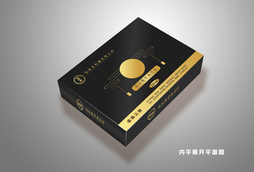 保健品禮盒包裝平面圖
