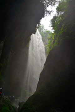 武隆龙水峡地缝 银河飞瀑