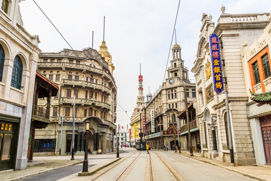 舊上海民國街景