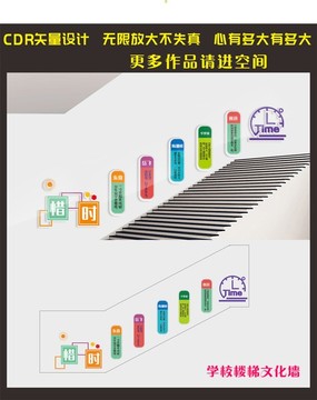 學(xué)校樓梯文化墻