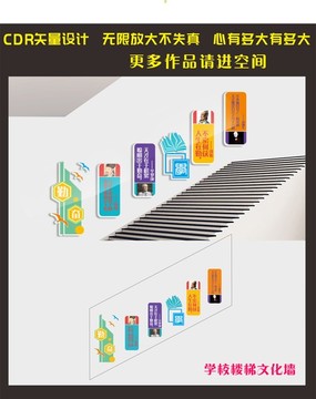 學(xué)校樓梯文化墻