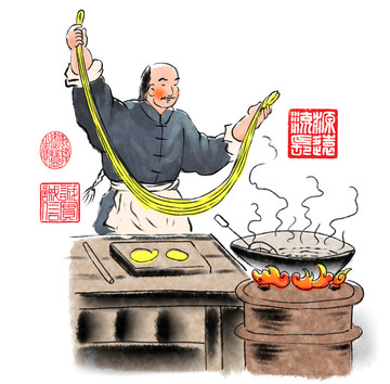 做面插畫