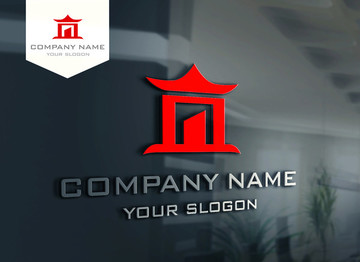 中國風建筑LOGO設(shè)計