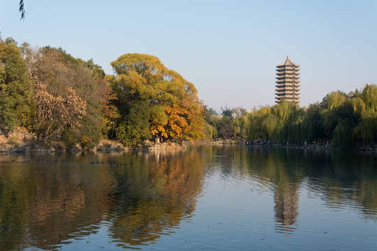 未名湖秋天