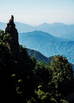 三清山 老道拜月