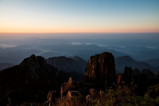 三清山日出