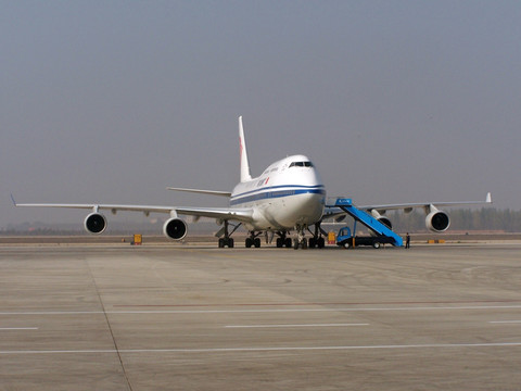 波音B747宽体飞机 国航