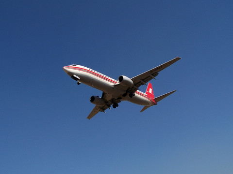 上海航空 飞机降落