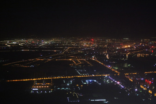 俯瞰 沈阳 城市夜景