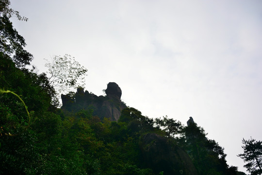 三清山风光摄影 雾中的三清山