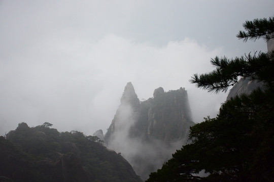 水墨画素材 三清山风景