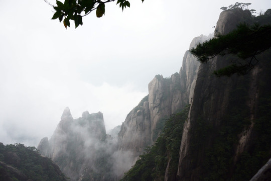 水墨画素材 三清山风景