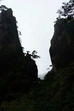 水墨画素材 三清山风景