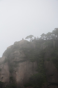 三清山风光摄影 雾中的三清山