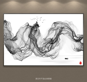水墨山水 抽象意境水墨畫