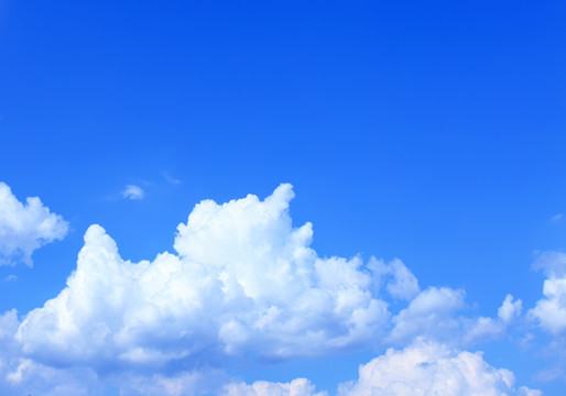 蓝色天空壁纸 天空蓝天白云