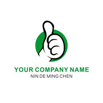 大拇指 卡通 LOGO 标志