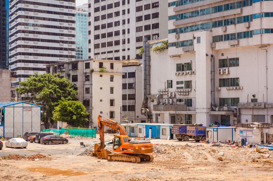 罗湖商圈城市更新工地