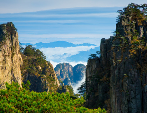 山景 云海 黄山